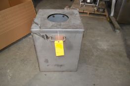 Unused 45 Gallon S/S Rectangular Tank; Clamp on Cover w/ 9