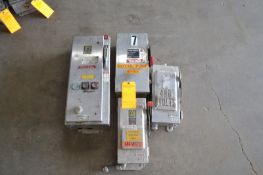 Lot of 4 All S/S Disconnect Switches; (1) 60 Amp 600 Volt, (1) 60 Amp 480 Volt, (1) 30 Amp 480 Volt,