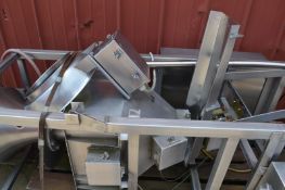 S/S Ingredient Feeder 11'H w/ 25 Gallon S/S Tank Feeding a Tapered Hopper 24