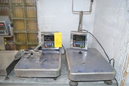 2- AND Brand S/S Digital Platform Scales; Model HV200KVWP 150/300/500LB Rating. Required Loading Fee