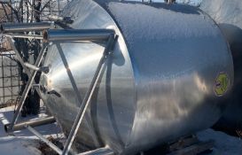 4,500L Cone Bottom Processor, Insulated with Jacketed Cone and Side Wall, 72