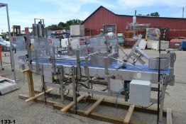 Delkor Spot Pack Product Pick and Place Packaging Machine Model SP-LH-FL, w/ Collating Conveyor;