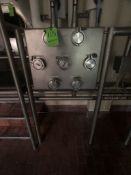 S/S 7-PORT FLOW DIVERSION PANEL, INCLUDES (2) WCB AIR VALVES