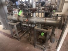 2016 SKID-MOUNTED S/S ENERQUIP HEAT EXCHANGER, S/N 20252, WITH (2) FRISTAM CENTRIFUGAL PUMPS AND