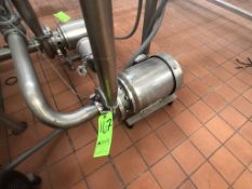 WCB ALL S/S WASHDOWN CENTRIFUGAL PUMP, MODEL 72065LV, S/N 444022-0, STERLING ELECTRIC MOTOR 7.5 HP