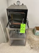 PRECISION VACUUM OVEN, MODEL 19, WITH MARATHON ELECTRIC PUMP, INCLUDES S/S RACK