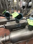 (1) MICRO-MOTION INLINE FLOW METER MODEL H200S352NCAAEZZZZ, S/N 14486053, WITH DIGITAL READOUT