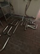 VARIOUS S/S PROCESS PIPING, INCLUDES ELBOWS, REDUCERS, FLOW DIVERT PANEL CONNECTORS AND MORE
