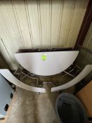 FOLDABLE CAFETERIA TABLE MOUNTED ON CASTERS