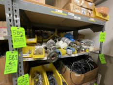 ASSORTED (NEW AND USED) VALVES AND VALVE PARTS, VARIOUS MAKES AND MODELS (ITEMS ON 