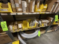 ASSORTED ALLEN-BRADLEY ELECTRICAL COMPONENTS INCLUDING COMMUNICATION ADAPTERS, REMOTE, IO'S