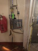 (1) ECOLAB BOOT SPRAY STATION, MODEL TDF, (1) EYE WASH AND SHOWER STATION