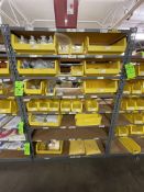 CONTENTS OF SHELF, EYE WASH SOLUTION, FIRE SAFETY AND MORE (WHOLE SECTIONS 17, 19 AND 20 OF RACK)