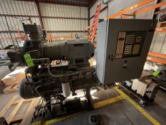 FES AMMONIA SCREW COMPRESSOR, MODEL 12S, S/N 12S164LS-3, RAM INDUSTRIES MOTOR 100 HP 3560 RPM