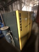 2014 KAESER 25 HP AIR COMPRESSOR, MODEL ASD 25, S/N 1027, 3565 RPM, 125 PSIG, 208Y/120V, 230Y/