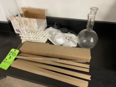 ASSORTED LABRATORY GLASSWARE AND EQUIPMENT