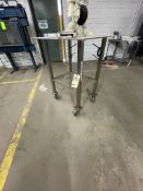 S/S PORTABLE TABLE, APPX. 36''W X 30''L X 45''H