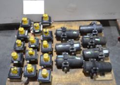 Lot of Jamesbury Actuators and Accutrak Dual Display Monitors (Located Lebanon, PA) (Load Fee $25.