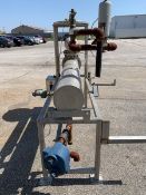 S/S Shell & Tube Heat Exchanger, Overall Dims.: Aprox. 72