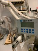 Labelaire labeler, on adjustable stand , horizonatal or vertical unit. 110V many spare parts. (