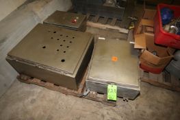 (3) S/S Control Panels, Assorted Sizes (LOCATED IN DOUGLAS, GA) (Rigging, Handling, & Site