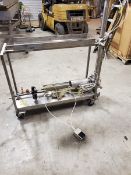 2013 Tucs Single Piston Filler, M/N TC-12X43-10, S/N E-1755, Mounted on S/S Portable Frame (