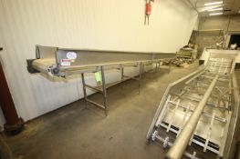 DC Equipment Inc. Slight Incline Conveyor, Overall Dims.: Aprox. 19' L x 23-1/2