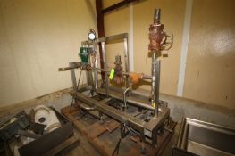 S/S Heat Valving & Piping Skid, with Bottom Mounted Centrifugal Pump, Mounted on S/S Skid (LOCATED