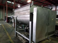 Reitz 6000 lb. S/S Sanitary Dual Shaft Ribbon Blender, Model RS-34-K5408, S/N RS-85000271 with