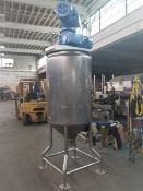 DairyCraft Inc. (DCI) 150 Gal. S/S Jacketed Vertical Processor, Model 79-F-24493-2, with Twin Action