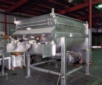 Reitz 6000 lb. S/S Sanitary Dual Shaft Ribbon Blender, Model RS-34-K5408, S/N RS-85000271 with