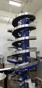 AmbFlex Spiral Accumulation Conveyors, S/N 18689-04, Aprox. 16 'Tall x 6' Dia. with 16 