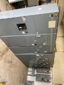 Square D 1200 Amp Motor Control Center, Model 6 with (1) 1200 Amp, Main (1) End, (3) 250 hp Soft