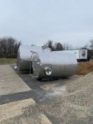 APROX. 4,500 GALLON 316 GRADE S/S TANK, 7'6