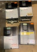 One Lot of four Allen Bradley PowerFlex 15 HP VFDs (LOCATED IN IOWA, RIGGING INCLUDED WITH SALE