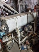 Aprox. 10 Cu.ft. Double Ribbon Blender with End Discharge, Inside Dimensions 58