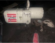 COFFING 1-Ton Electric Hoist with Pendant,1/2 hp, 230190 V, 460/380 V, 1725/1425 RPM's, 3 Phase