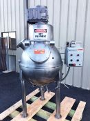 Hamilton 42 Gallon Spherical Stream Jacketed Blender Kettle. Last used for caramel candy. Model