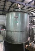 1100 Gallon (approx.) Stainless Steel Single Wall Tank-72