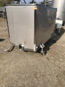Scherping Systems Inc. 350 Gal. CIP Return Tank, Single Wall, On Adjustable Casters, 4-1/2
