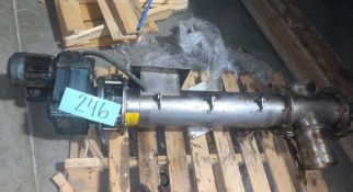 Stainless Steel Auger Conveyor - Single shell, 6