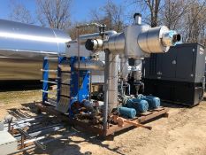 Glycol Cooling Skid -- Frick Mfg. Heat Echanger, Mfg. 2011, Model LZW-400, S/N G2011000898 with (