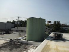 Damrow 15,000 gallon capacity, Freon refrigerated silo tank, with interior distortion. 1.5 HP