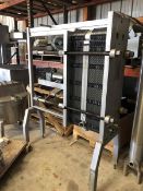 HTST Heat Exchanger, Model 30101-99656, S/N 99656, Mfg. 1993 with (76) Plates, Chart Recorder with