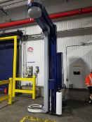 Robopak Rotowrap CPDS1200 over head pallet wrapper, pre-strch, serial # KN/113986, 110