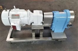 Waukesha 5 hp S/S Positive Displacement Pump with 2-1/2