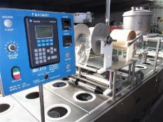 PMR (Packaging Machinery Resources) Dual Lane Continuous Container Filler, Sealer, Lidder, Model