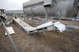S/S Cleated Conveyor, Aprox. 24' L, with Aprox. 10
