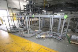 4-Sections of Curve Roller Conveyor, with Aprox. 53