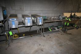 S/S Tables with S/S Bottom Shelves, Overall Dims.: 1-Aprox. 59